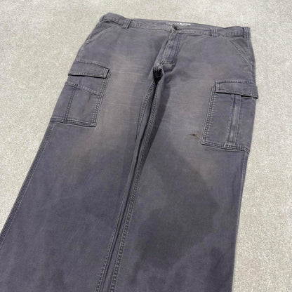 Y2K Carhartt cargo work pants grey Loose relaxed fit skate workwear pants