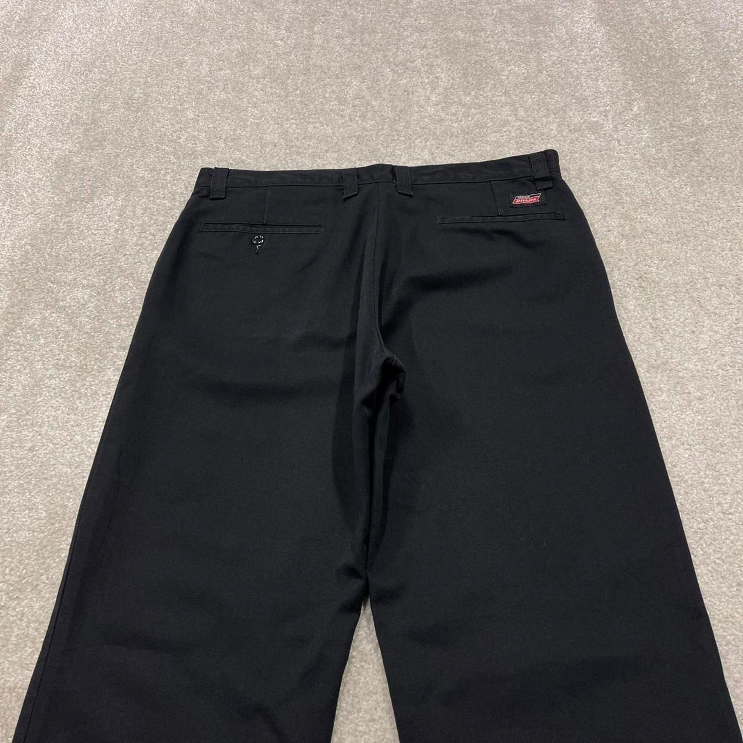 Y2K Dickies work pants black Loose twill chino style skate trousers