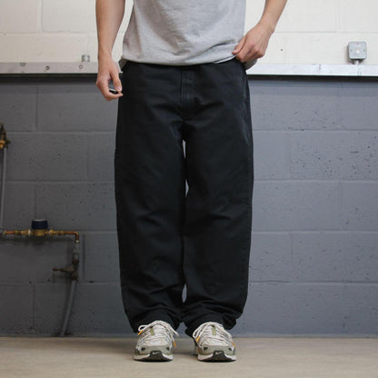 Dickies cargo pants wide leg black Twill chino skater style utility work trousers