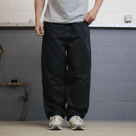 Dickies cargo pants wide leg black Twill chino skater style utility work trousers