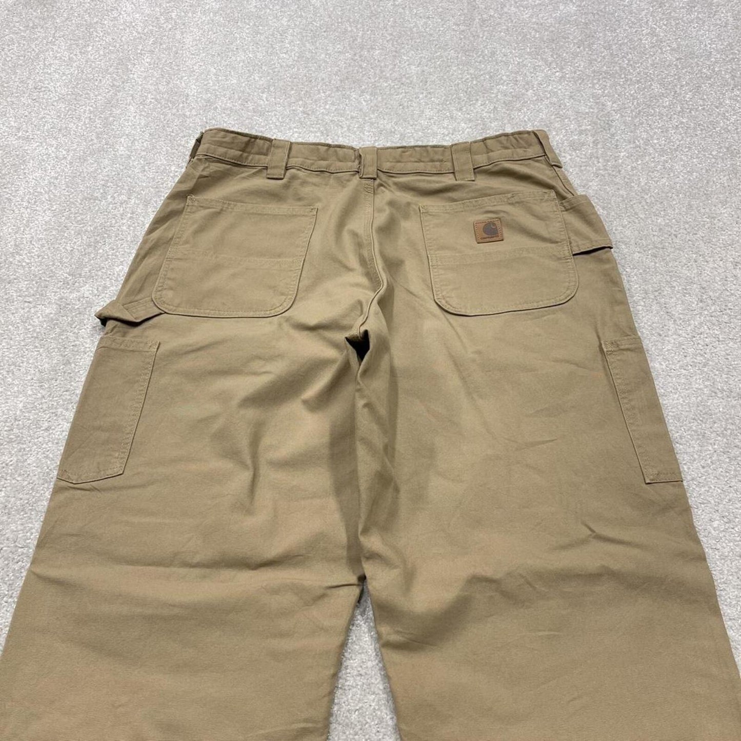 Carhartt baggy carpenter jeans wide leg khaki Loose canvasy skate style cargo work pants