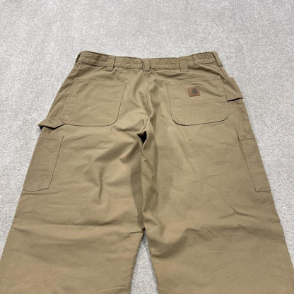 Carhartt baggy carpenter jeans wide leg khaki Loose canvasy skate style cargo work pants