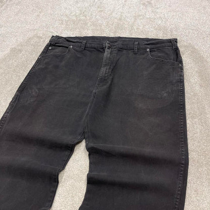 Black Dickies carpenter jeans W44L27 loose 90s skater style canvas work cargos