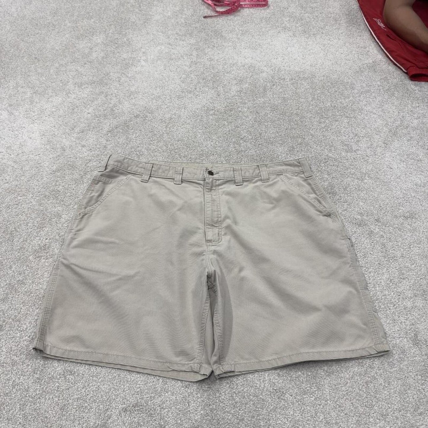 Vintage Carhartt carpenter shorts beige Loose cargo skater style relaxed workwear