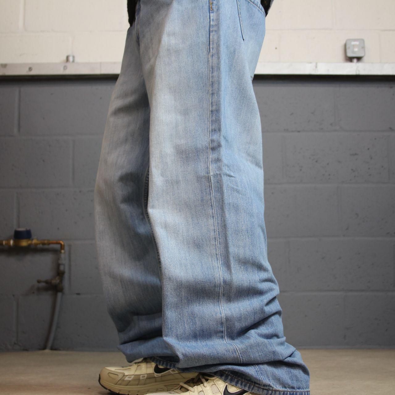 Rocawear baggy jeans y2k embroidered W36L33 blue denim Wide leg skater style surf pants