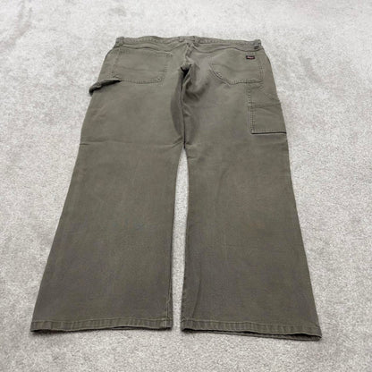 Dickies carpenter skater jeans W40L29 90s skate style green thick canvas cargos