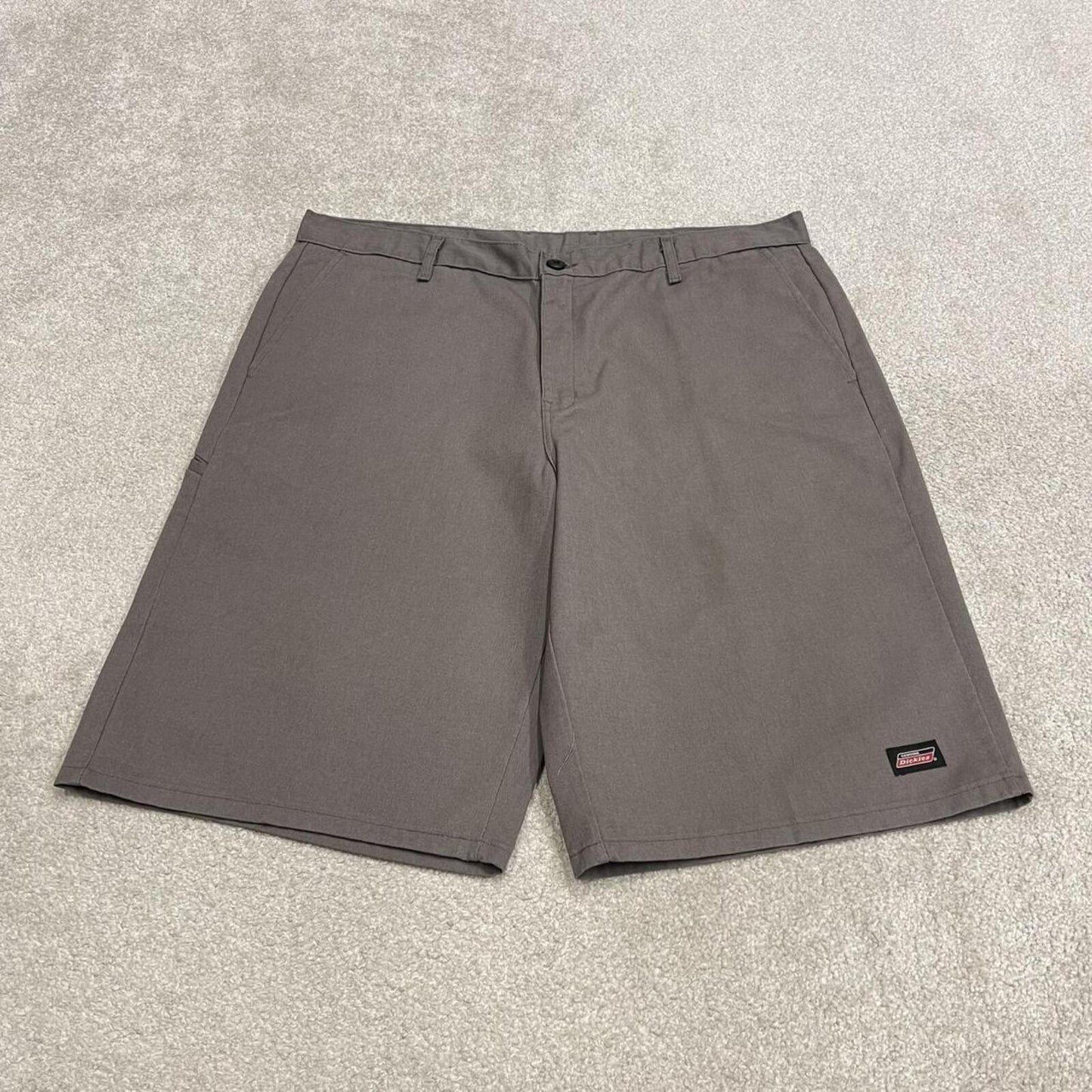 Dickies baggy carpenter shorts grey Chino style skater shorts long wode leg festival
