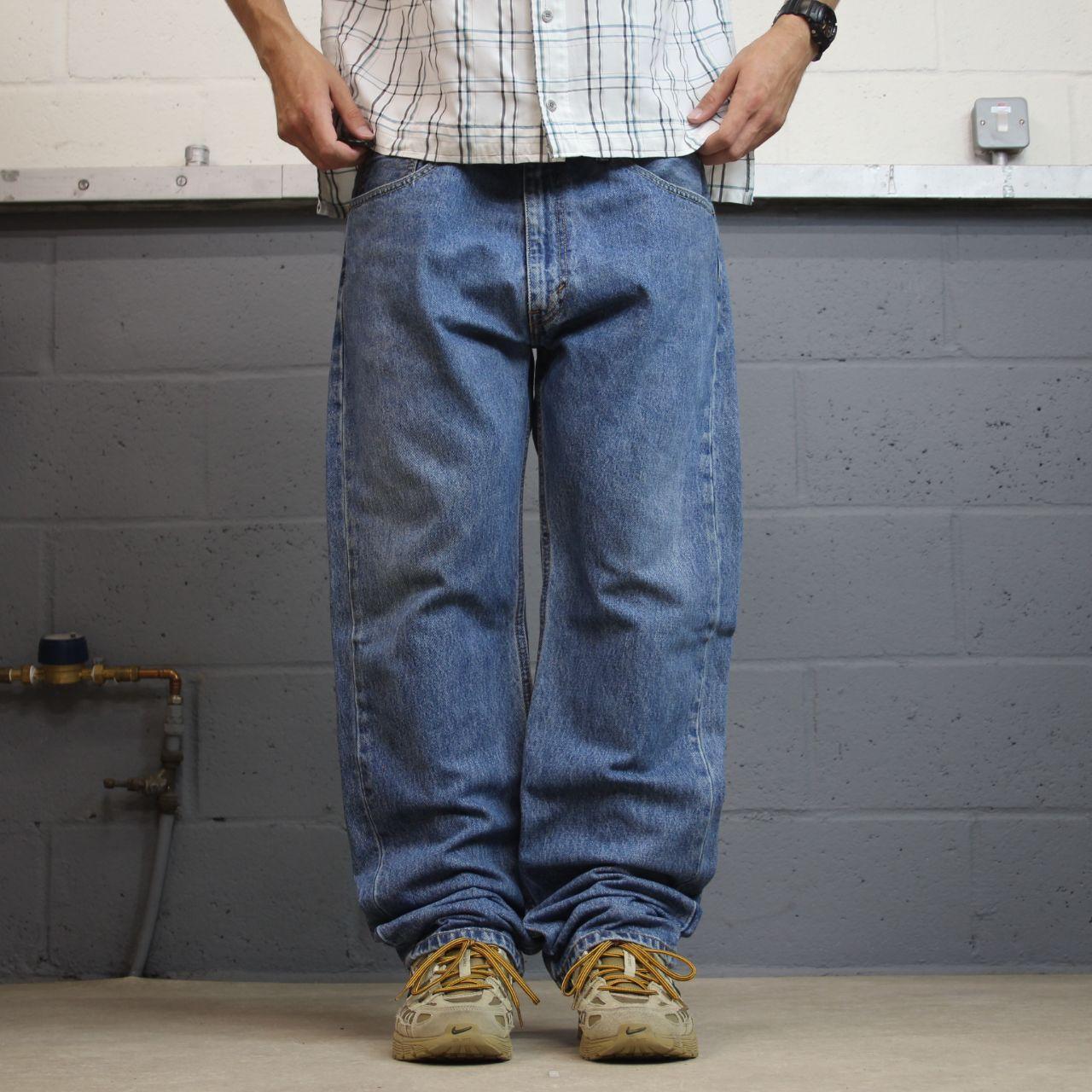 Levi’s 505 jeans Y2K W38L32 blue Levi’s straight leg surf style pants red tab logo