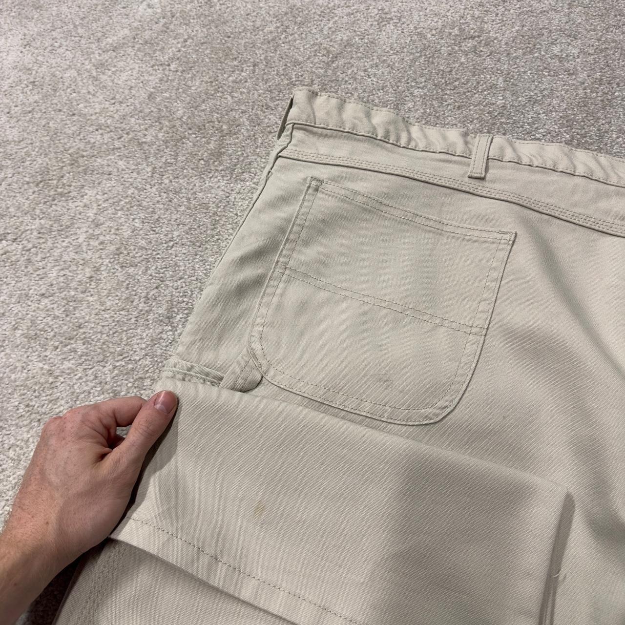 Baggy Dickies carpenter pants wide leg y2k beige Loose canvasy utility skate work trousers