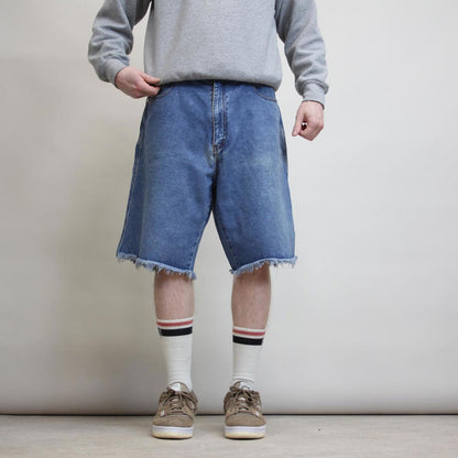 Blue Branded One jean shorts W36