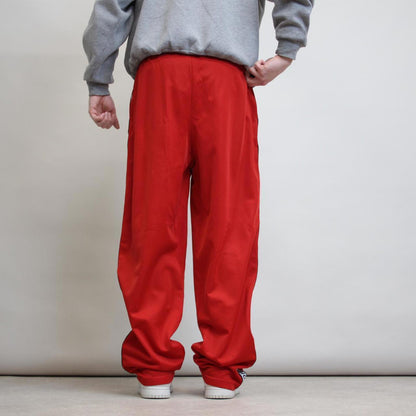 School Of Hard Knocks tracksuit bottoms XL red SOHK 90s style baggy trackies