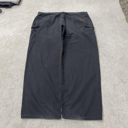 Carhartt baggy carpenter jeans wide leg black Loose canvasy skate style cargo work pants