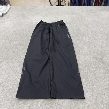 Adidas tracksuit bottoms loose leg black Loose Velcro leg embroidered track pants