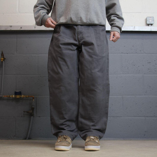 Carhartt carpenter jeans relaxed fit grey Loose canvasy skate style work pants