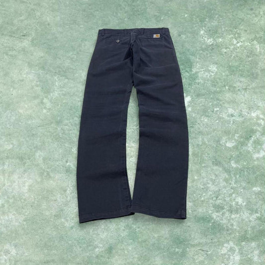 Y2K Carhartt WIP pants navy Skinny Straight leg Sid Pant skate / work pants