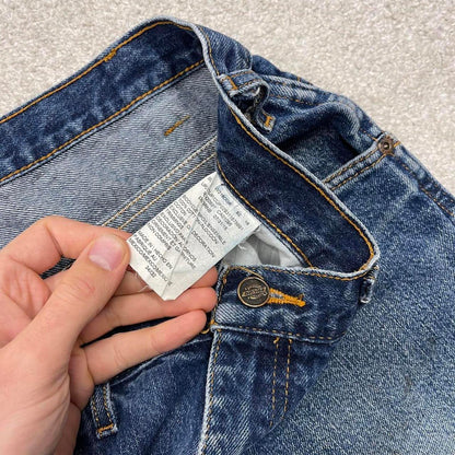 Vintage Dickies jeans loose y2k W34L32 blue denim 90s skater style 5 pocket pants