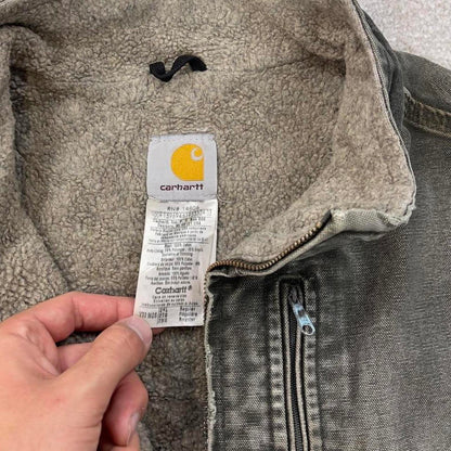 Green vintage Carhartt gilet 2XL sandstone canvas