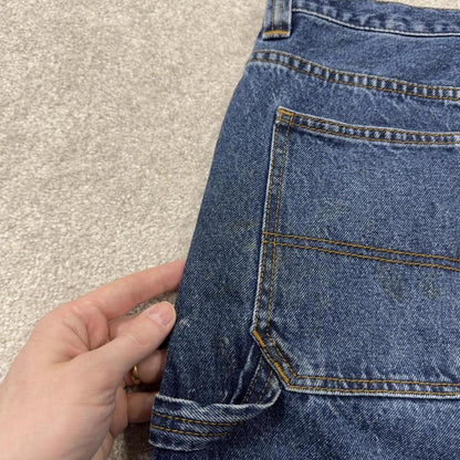 Denim Y2K carpenter shorts blue Blue Mountain cargo skater style surf jorts