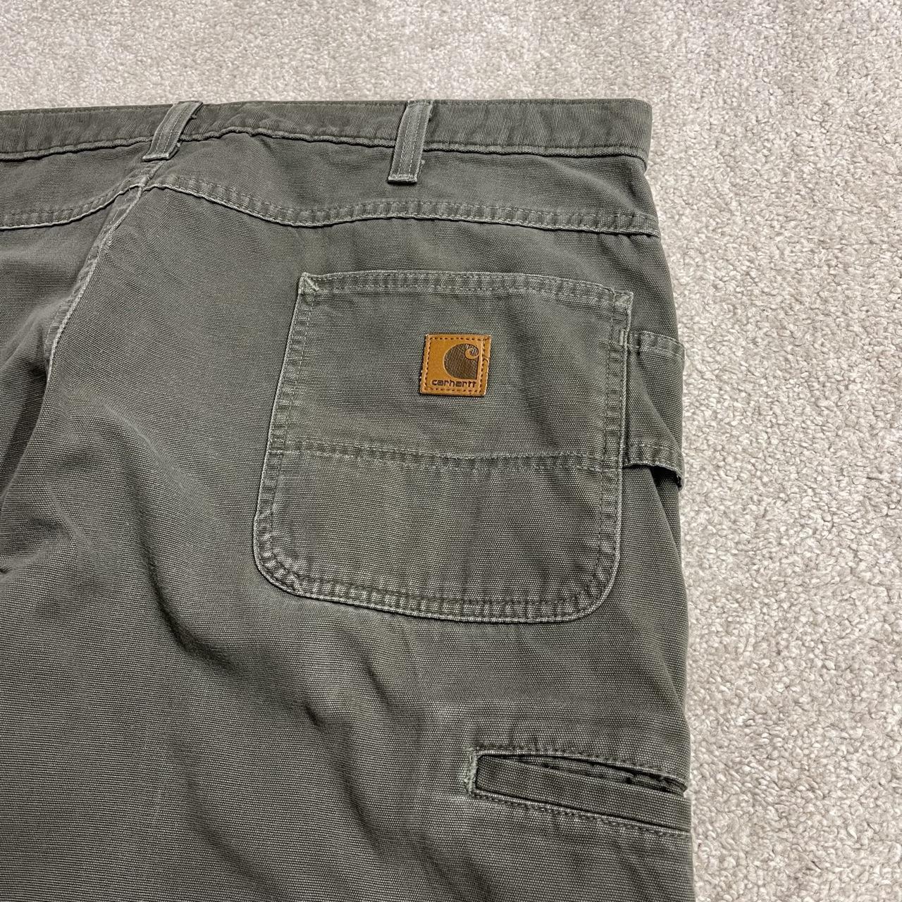 Carhartt double knee carpenter jeans Y2K green Loose fit baggy cargo utility pants wide leg
