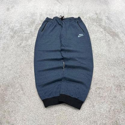 Vintage y2k Nike tracksuit bottoms navy swoosh logo gym jogger sweatpants