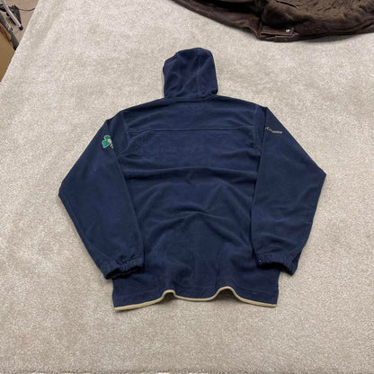 00s Columbia pullover fleece M men's navy y2k style autumn hoodie