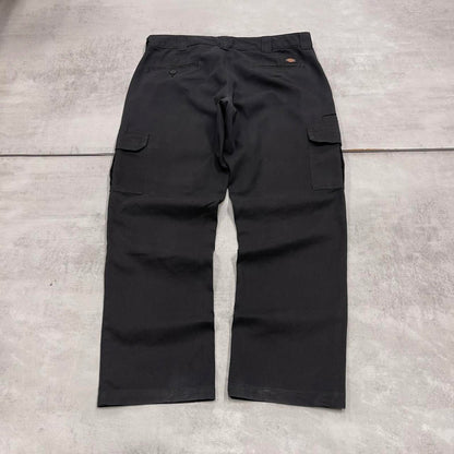 Loose Dickies cargo trousers W36L30 black chino style skater cargo pants