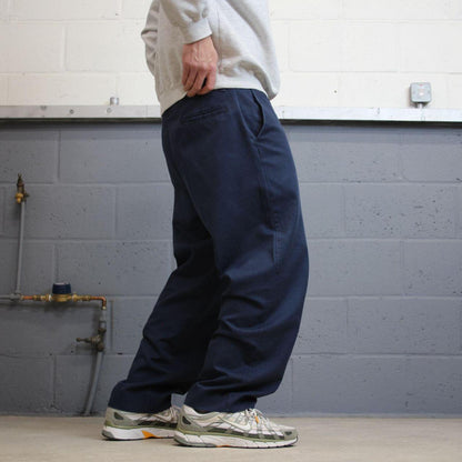 Vintage skater work pants faded navy W37L29 Loose chino style skate trousers Red Kap workwear