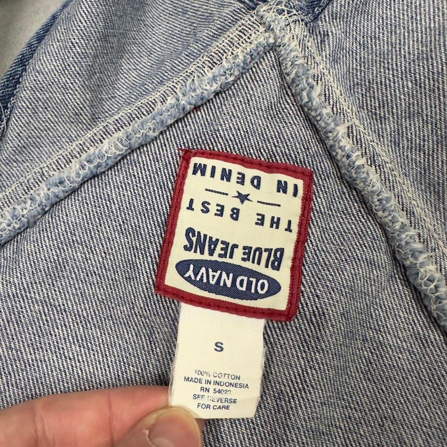 Vintage Old Navy dungarees W34L30 blue mens denim overalls