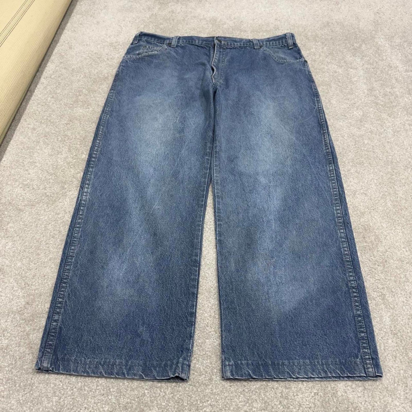Vintage Dickies jeans loose y2k W38L27 blue denim 90s skater style 5 pocket pants