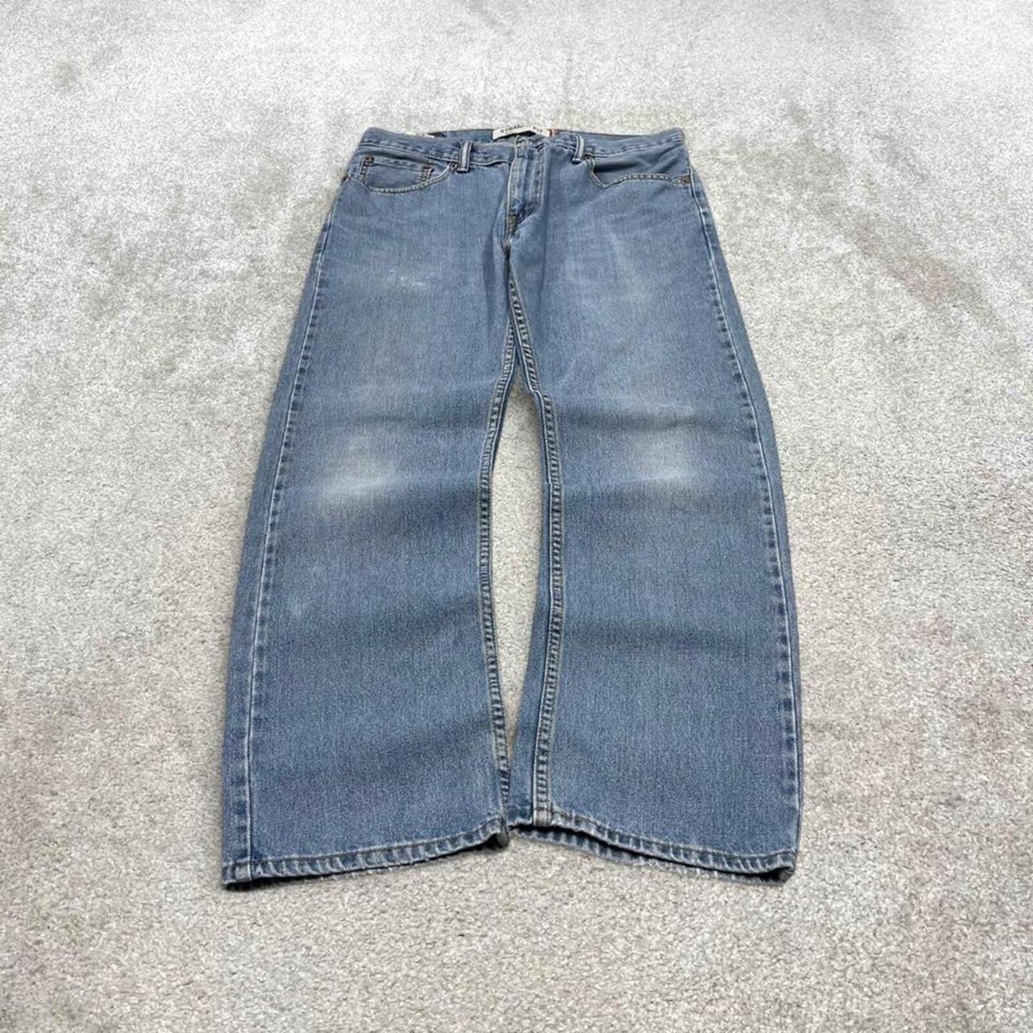 Y2k Levi's 505 jeans blue Straight leg denim pants red tab logo