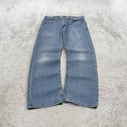 Y2k Levi's 505 jeans blue Straight leg denim pants red tab logo