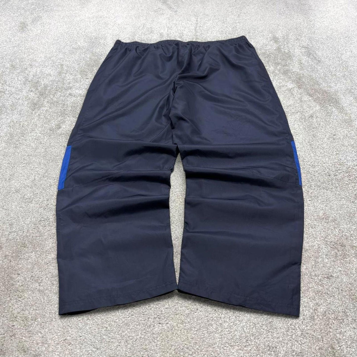 00s baggy Starter tracksuit bottoms navy 2XL y2k style joggers embroidered track pants trackies