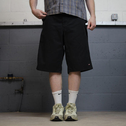 Dickies carpenter chino shorts long leg black Chino style skater shorts loose festival