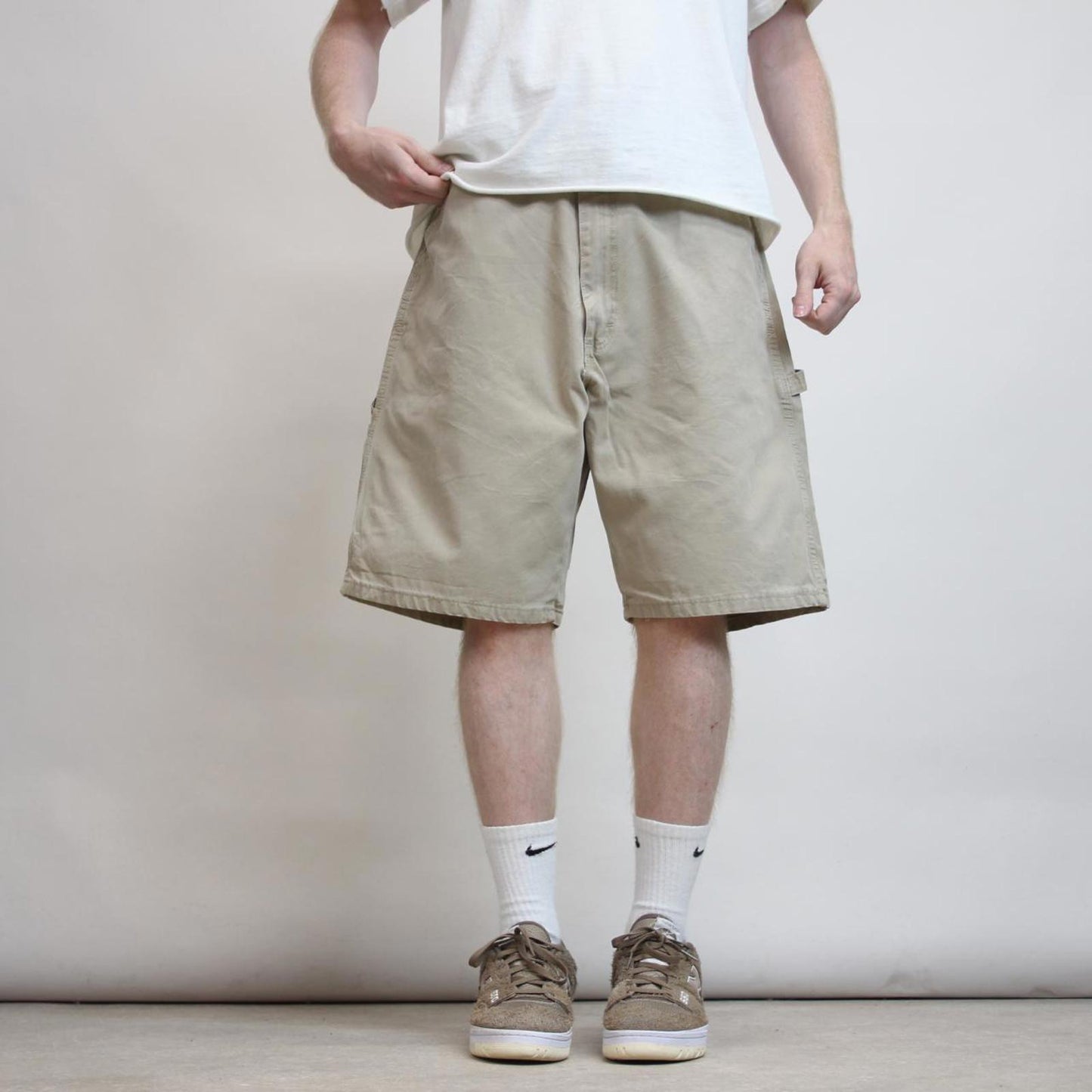 Mens baggy Wrangler carpenter Shorts W36 loose cargo skae shorts