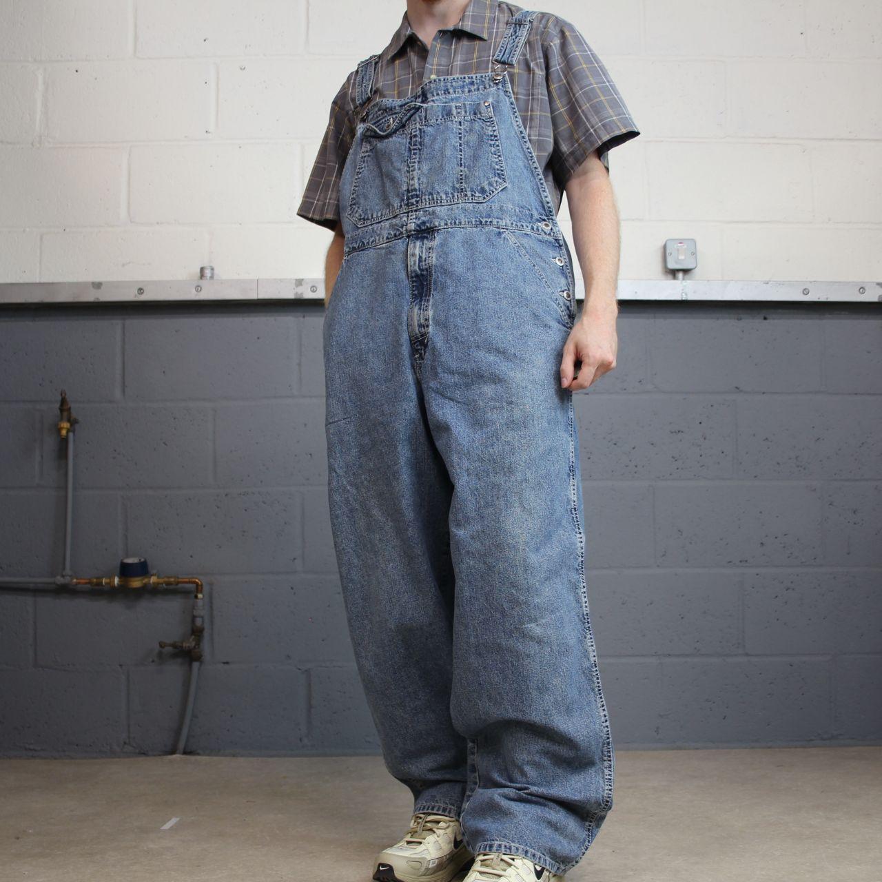 Vintage Levi’s baggy Silvertab dungarees 00s denim overalls blue