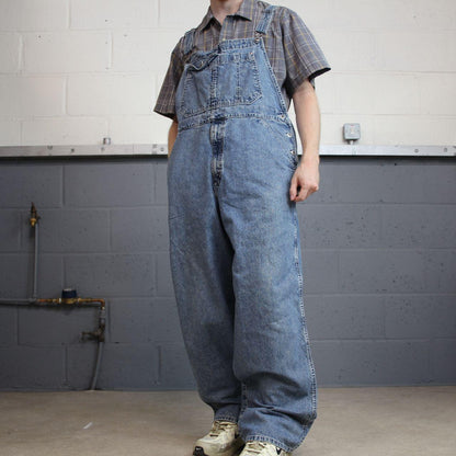 Vintage Levi’s baggy Silvertab dungarees 00s denim overalls blue