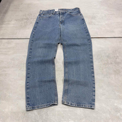 Blue Denim Carhartt jeans W35L32 90s style skater loose 5 pocket jeans