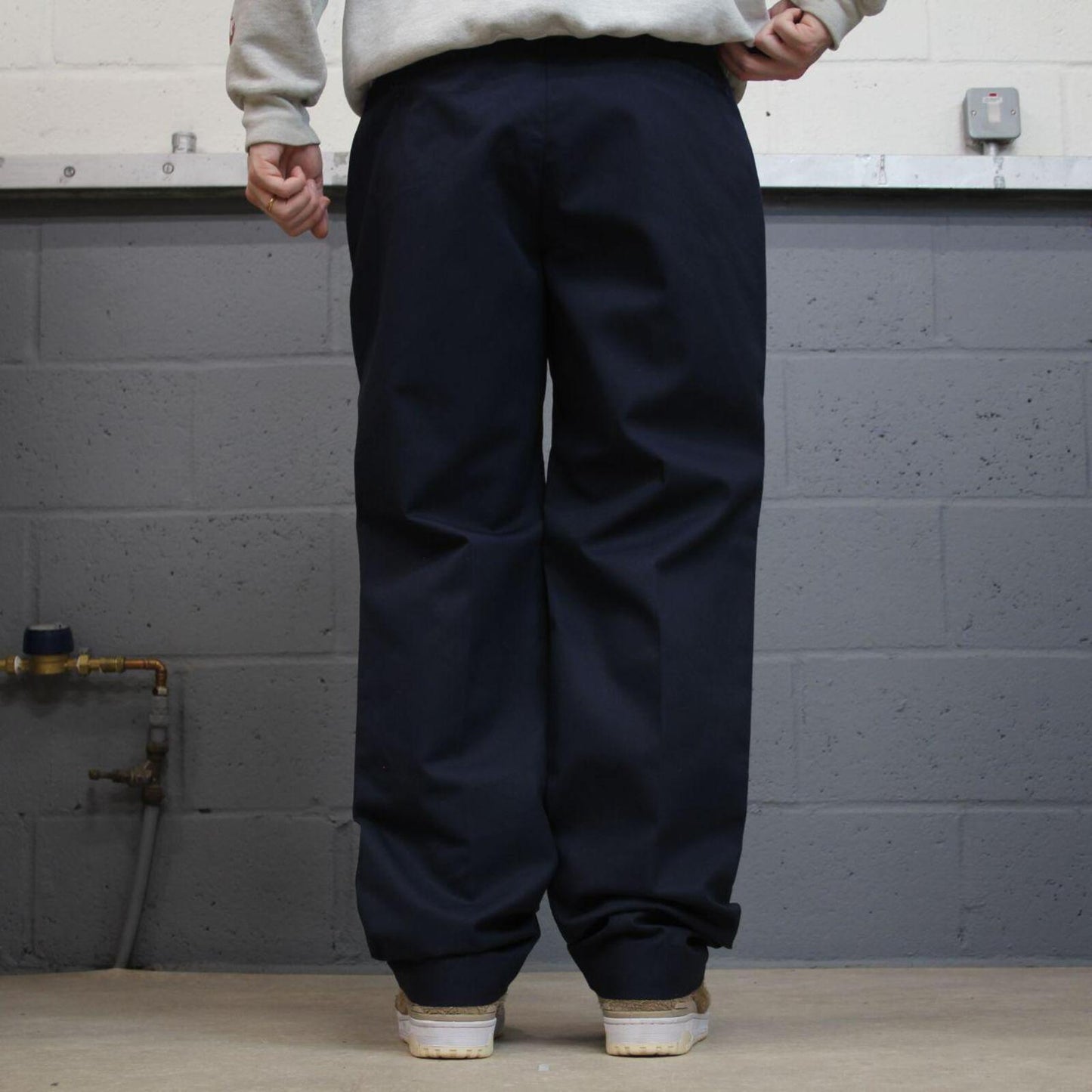 Vintage chino work pants skater navy Red Kap loose original twill skate style trousers
