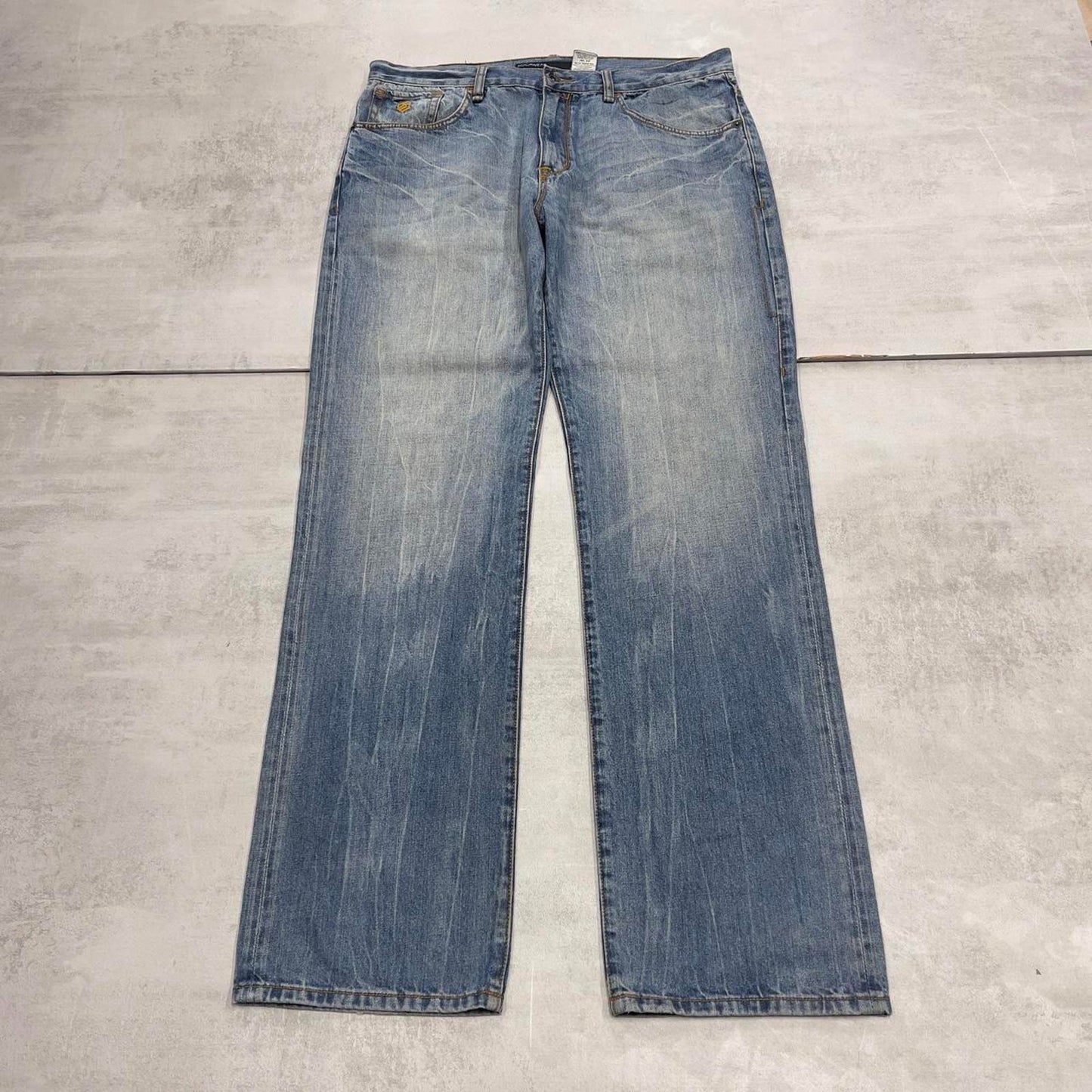 Blue Rocawear jeans W36 L35 loose denim y2k embroidered design jeans