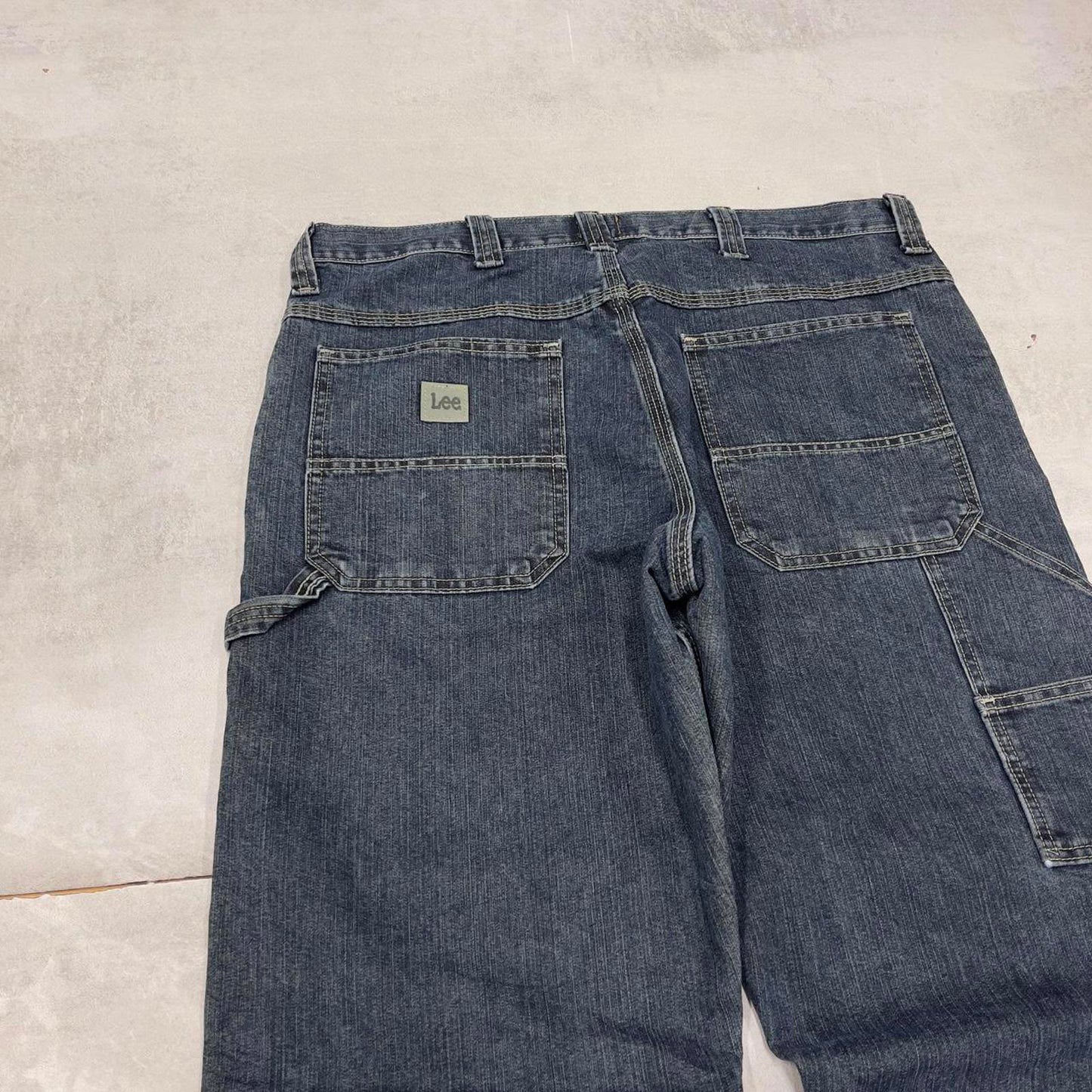 Baggy Lee carpenter jeans W36L30 blue denim skater 90s style carpenters