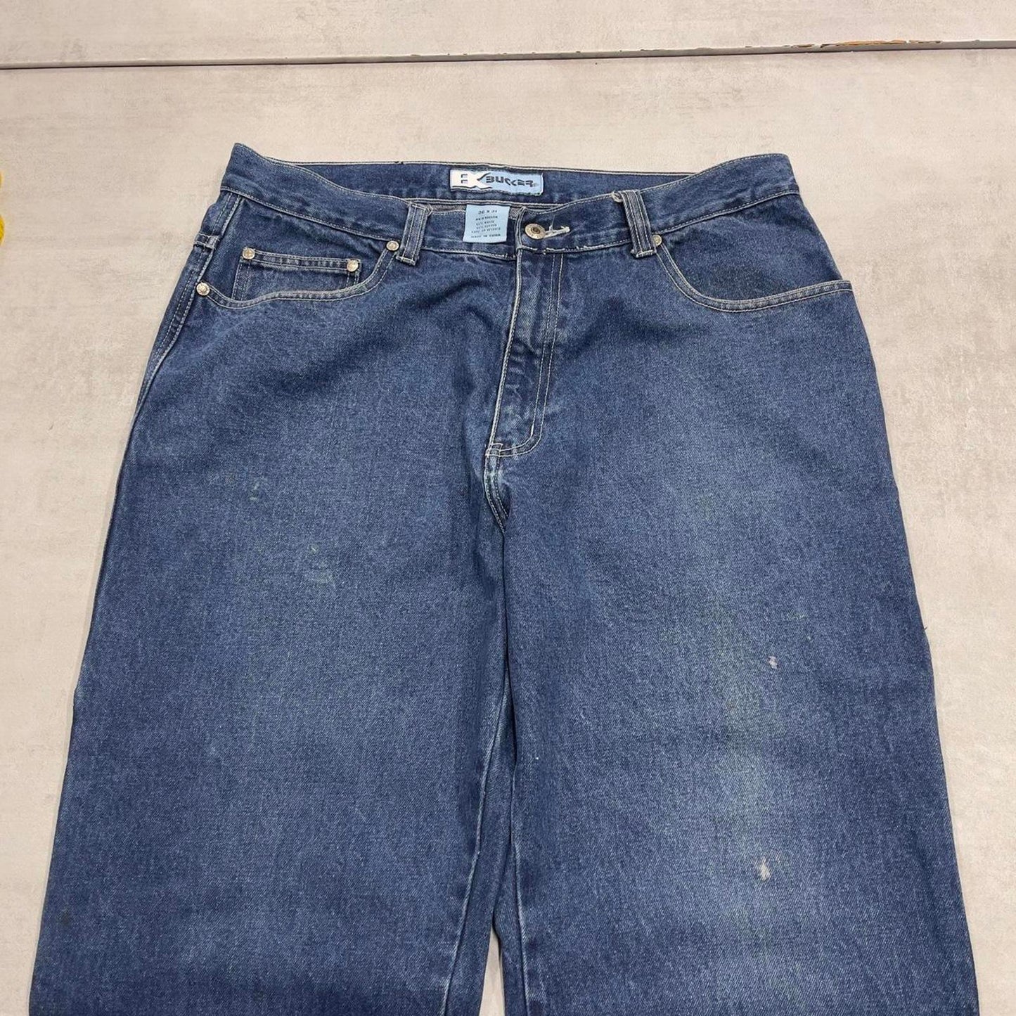 Blue Denim Carpenter JUeans W36 L30 Loose Bucker skater cargos
