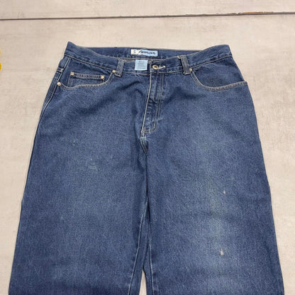 Blue Denim Carpenter JUeans W36 L30 Loose Bucker skater cargos