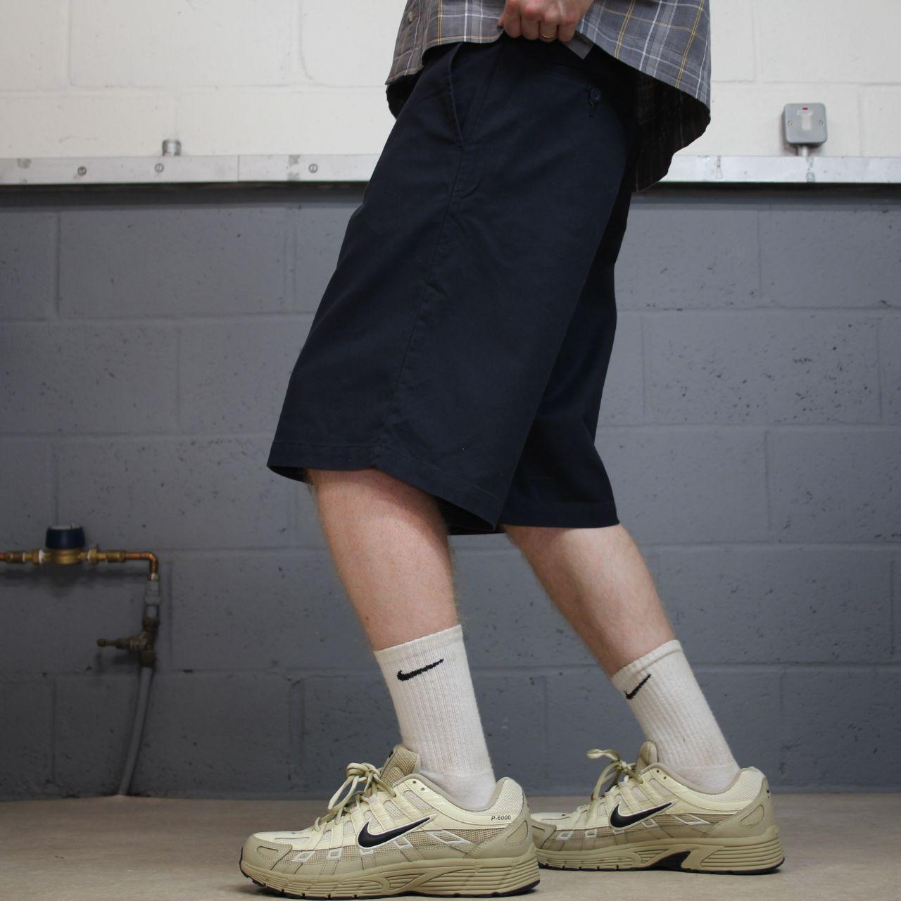 Dickies carpenter shorts Y2K navy Twill chino skater style shorts loose leg