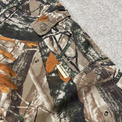 Y2k Small camo cargo pants wide leg brown Loose Outfitters Ridge tree camouflage pants