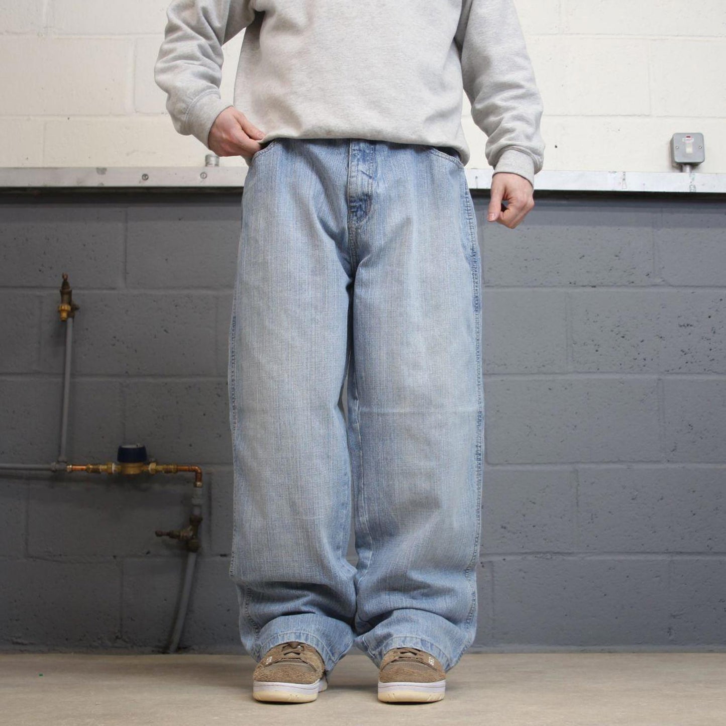 Y2K baggy Dodeca jeans wide leg blue Loose baggy fit Japanese style denim pants
