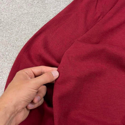 Red Ralph Lauren 1/4 Zip jumper M quarter zip up pull over embroidered preppy style casual Polo wear