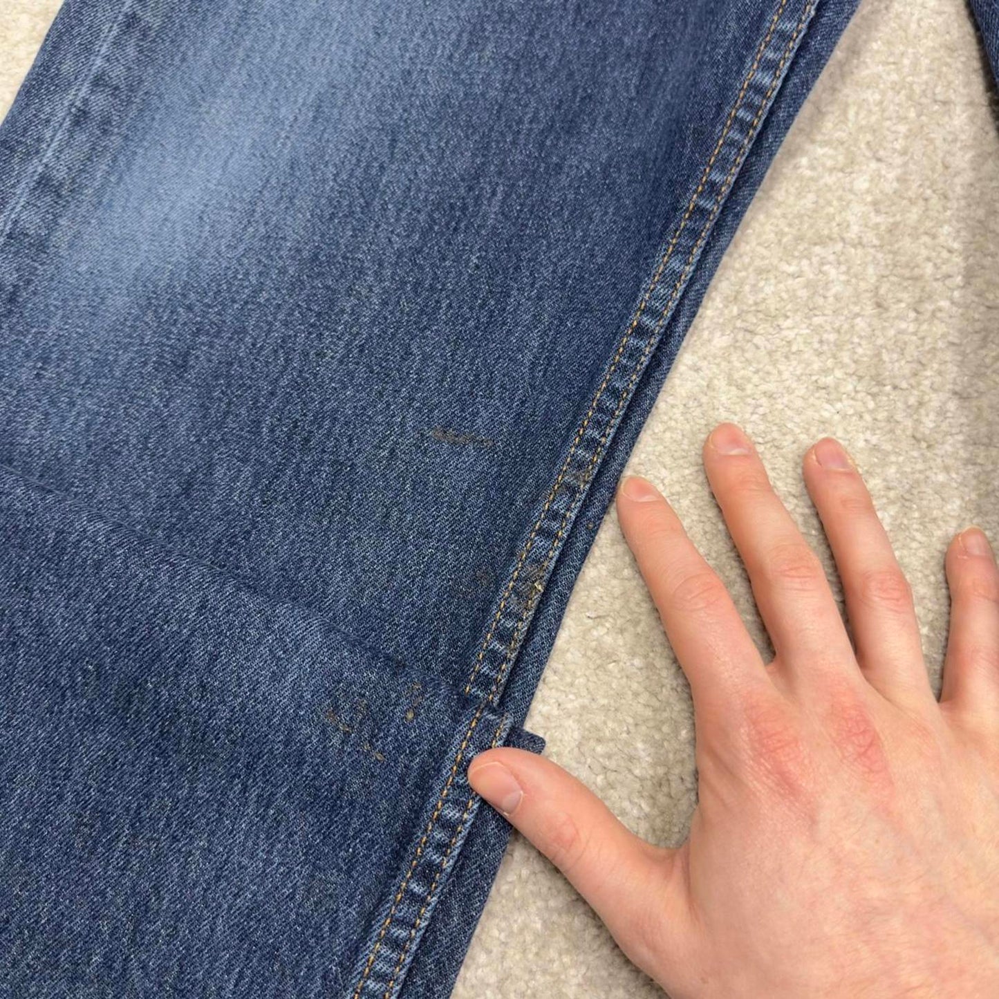 Vintage Y2K Levi’s 505 jeans blue Straight leg 00s style denim pants red tab logo