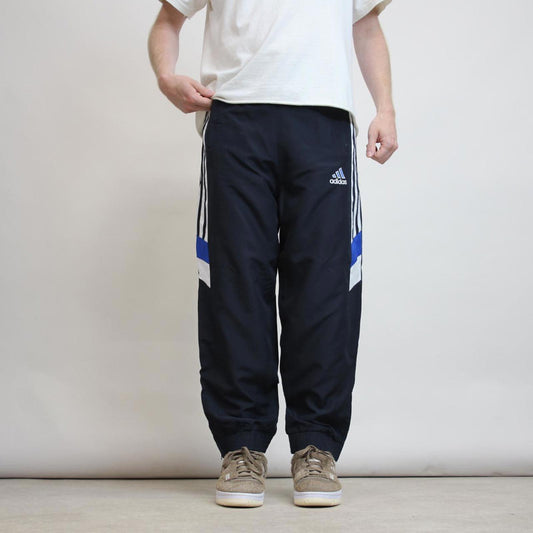 Navy Adidas embroidered trackies S