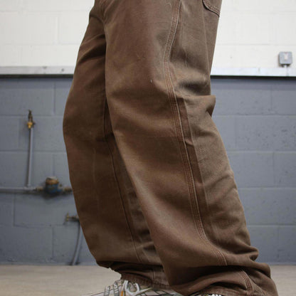 Baggy Dickies carpenter jeans W38L32 90s skate style brown thick canvas cargos