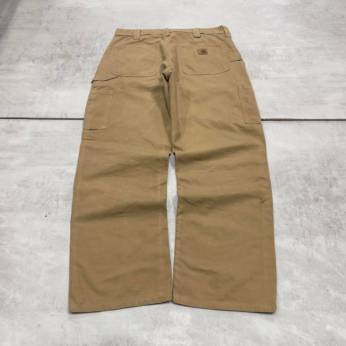 Vintage baggy Carhartt carpenter pants W33L30 90s style loose leg skater cargos